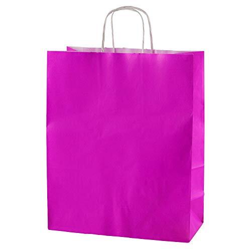 Bolsas de Papel Thepaperbagstore Fucsia: Versatilidad y Diseño Funcional