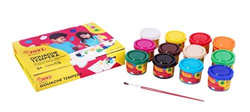 Todo sobre la témpera escolar Jovi en gel licuado de 12 colores