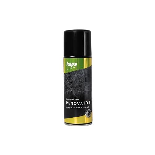 Kaps Renovator - Spray Nobuck, Ante y Terciopelo - Renovación del Color, Restauración y Cuidado - Revive y Revitalizo los Zapatos y Bolsos (117 - Azul Marino)