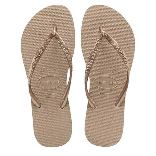 Havaianas - Slim, Chanclas Elegantes, Duraderas y Versátiles, con Suela Texturizada para Agarre y Soporte, Mujer