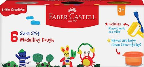 Faber Castell - Masilla para modelar (6 tonos)