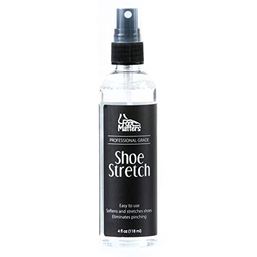 FootMatters Spray profesional para estirar botas y zapatos, suavizante y estirador para cuero, gamuza, nobuck, lona, 4 onzas
