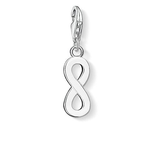 Thomas Sabo Charm con Cierre de Mujer con Plata de Ley 925/1000, Silver Infinity plain charm
