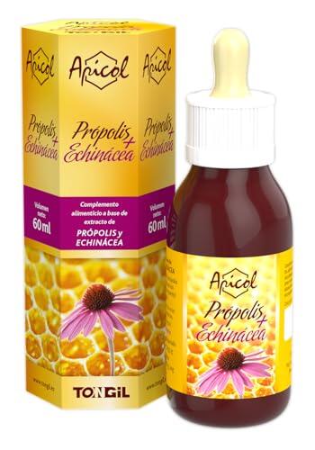 Apicol Própolis + Echinácea | Propóleo y Equinácea en Gotas 60 ml | Irritación de Garganta, Apoyo Inmune, Efecto Suavizante en Cuerdas Vocales - Sin Alérgenos | de Tongil