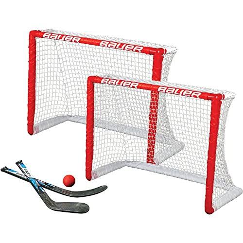 Bauer - Juego de portería de Hockey (2 Unidades), Color Rojo