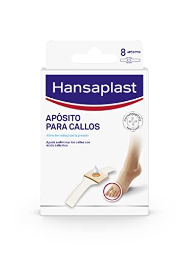 Hansaplast Apósito adhesivo para callos, ayuda a eliminar callos y durezas, tratamiento para pies con ácido salicílico, alivio inmediato del dolor por presión, 8 unidades