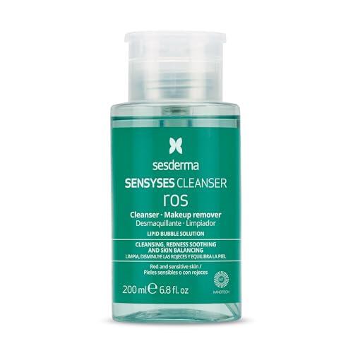 Sesderma Sensyses Cleanser Ros – Limpiador y desmaquillante para piel sensible, con rojeces o rosácea – Equilibra y repara – 200 ml