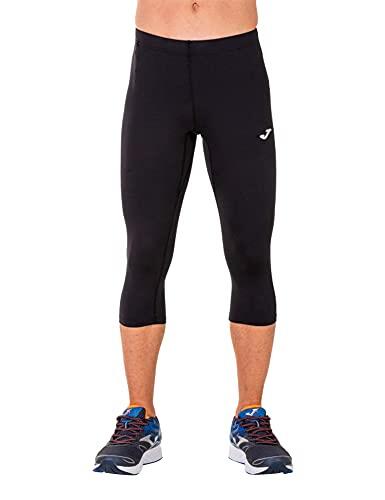 Joma Hombre Pantalones térmicos, Negro, L
