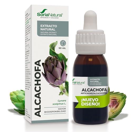 Soria Natural Extracto de Alcachofa - Alivia la Pesadez, Favorece la Digestión, Apoya la Salud Hepática y Cardiovascular - 100% Puro - Complemento Alimenticio Natural - Botella con 50ml