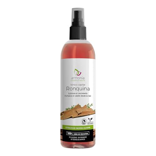 Armonía Cosmética Natural - Tónico Capilar Ronquina - Anitcaída - Estimula el crecimiento - Fortalece desde la raíz - 200 ml
