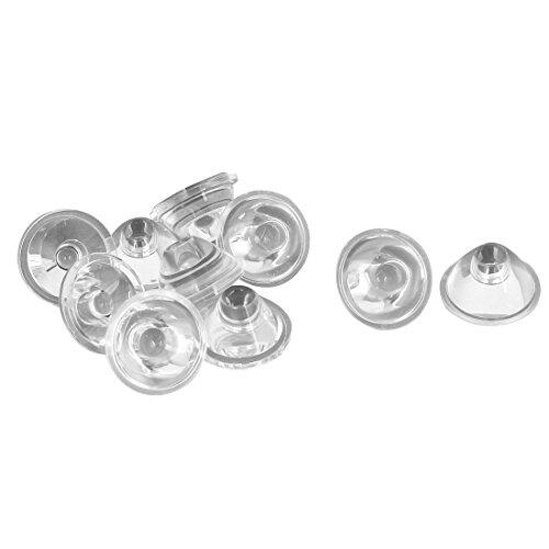 sourcing map 10 Unidades 20mm Transparente Alta Potencia LED Objetivo Reflector Colimador 5 Grados