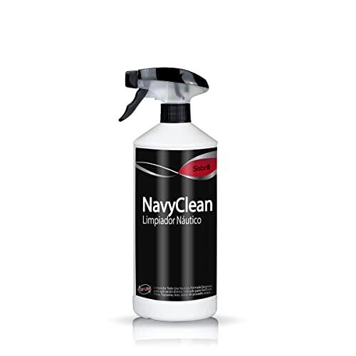 Sisbrill NavyClean Limpiador Náutico Concentrado – Limpia Fibra, Gelcoat, Tejidos y Metales – Limpieza Interior y Exterior Barco – Detailing Náutico – 1 Litro