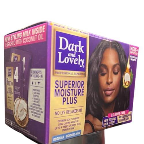 Dark and Lovely Oscuro y Lovely humedad Plus no Lye Relaxer normal
