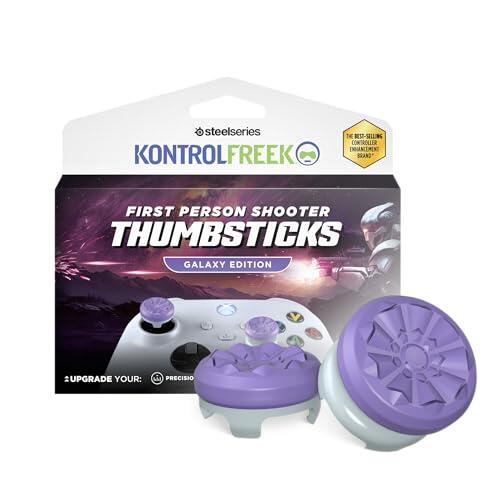 KontrolFreek FPS Freek Galaxy para Xbox One y Xbox Series X/S | Performance Thumbsticks | 1 Altura elevada, 1 altura media | Morado.