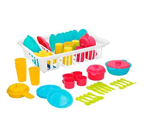 ColorBaby Unisex - Adulto My Home Colors Escurridor con 35 piezas de menaje, Multicolor, 35 piezas