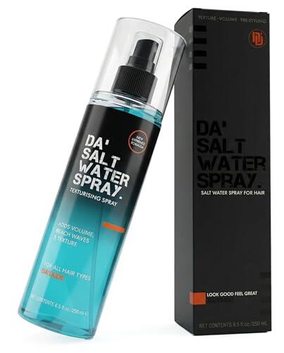 Da'Dude Spray Sal Marina 250ml – Agua de Mar para Volumen y Textura – Efecto Playa Mate – Spray Texturizante Pelo Hombre y Mujer