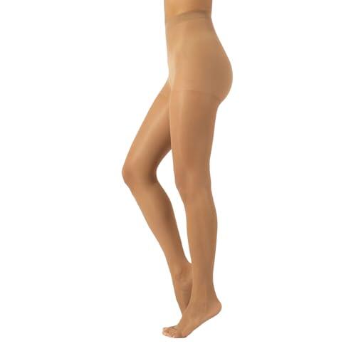 CALZITALY Medias Con Punta Abierta, Medias Sin Puntera, Panty Refrescante De Verano, Natural, Negro, S, M, L, XL, XXL, 3XL, 4XL, 10 Den, Calcetería Italiana (Natural, L)