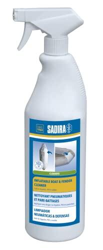 Sadira | Limpiador Neumáticas y Defensas 1 Litro | Spray para Barco. Elimina Manchas en lanchas neumáticas y semirígidas. Apto en Hypalón, PVC y Caucho.