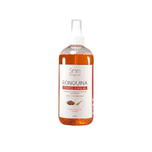 Som Tónico Capilar Revitalizante con Romero y Quina 500ml – Fortalece el Cabello, Estimula el Crecimiento y Aporta Brillo y Volumen – Controla la Caída y el Sebo – Vaporizador de Uso Frecuente