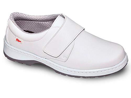 DIAN Milan-SCL Liso Color Blanco Talla 41, Zapato de Trabajo Unisex Certificado CE EN ISO 20347 Marca