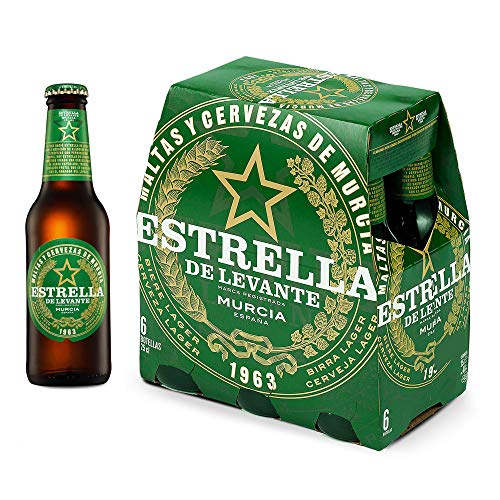 Estrella de Levante Cerveza, 6 x 25cl