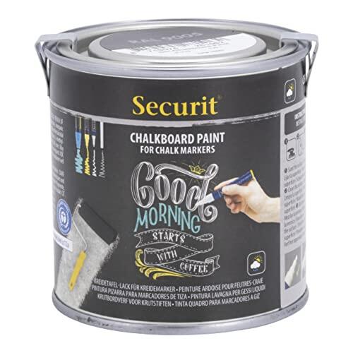 Securit – Pizarra 250 ml agua acrílico pizarra pintura para Metal/cristal/Cerámica/Plástico/madera