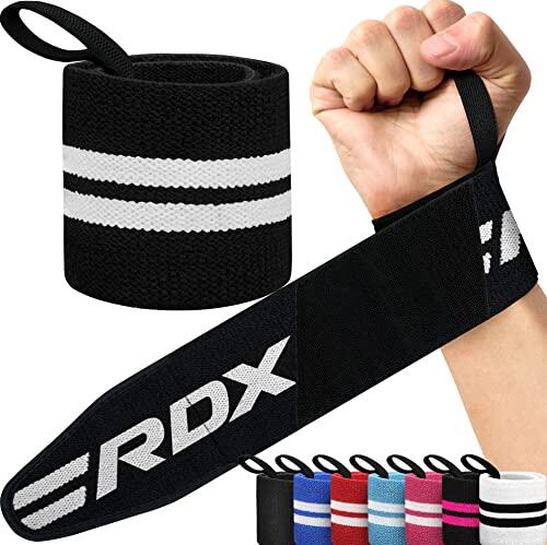 RDX Correas de Levantamiento Gym Muñequeras para Peso Elevación Deportivas | Aprobado por IPL y USPA | Muñequera Tirantes para Power Lifting, Gimnasio Fitness, Musculación, Entrenamiento, Gimnástico