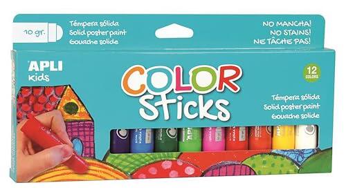 Guía completa sobre las témperas sólidas APLI Kids Color Sticks Clásicos para niños