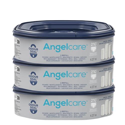 Angelcare recambios Octo x3 - 540 pañales - Contenedor de Pañales | Compatible Dress Up y Classic XL - Tecnología Odor Seal - Hasta 540 pañales / 3 meses - Fabricado en Francia