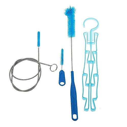 Kit de 4 Piezas para Limpieza Profunda, Incluye Cepillos Tubulares + Gancho Ventosa - ecado Rápido, Compatible con la Mayoría de Bolsas de Agua