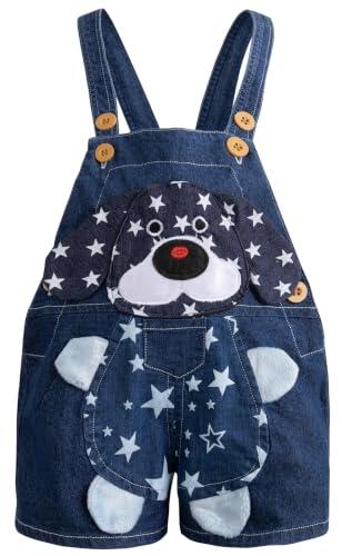 KIDSCOOL Petos Vaqueros Bebé, Pantalón Corto Animal 3D
