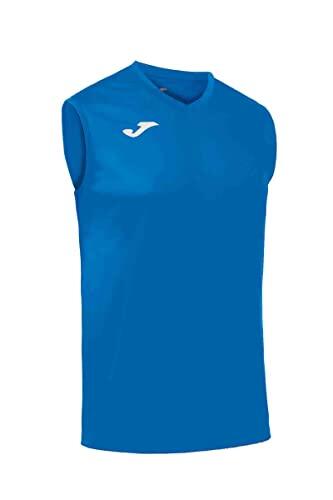 Joma - Camiseta Deportiva Sin Manga Hombre - Ligera y Transpirable Ideal para Todo Tipo de Deporte, Combi, Royal, M
