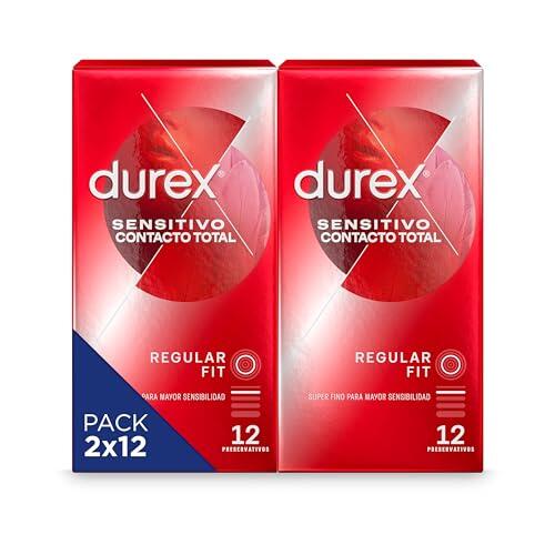 Durex duplo preservativos sensitivo contacto total 12 x 2 unidades