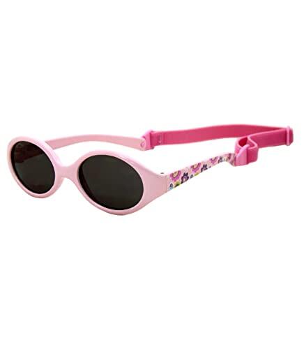 Kiddus Gafas de Sol Bebé 0 a 12 Meses, Recién Nacido y Neonato, Polarizadas CAT3 UV400, Bebés Niño Niña, Muy Flexibles de TPE, con Banda Ajustable, Sin BPA, Cumple Normativa ISO y CE