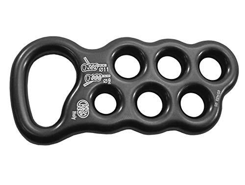 Kong. KISA - Dispositivo para Crear Sistemas de disipación, aleación de Aluminio, Ligera y Resistente, para caídas accidentales, Diferentes configuraciones para Cuerdas de 9 mm y 11 mm, Fabricado en