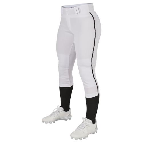 Champro Pantalones de sóftbol de Tiro bajo para Mujer con Ribetes Laterales
