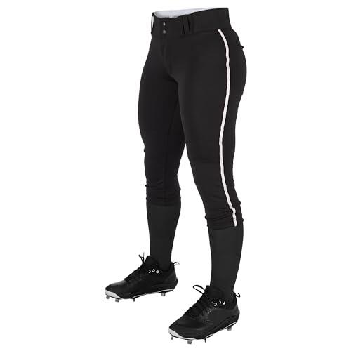 Champro Tournament - Pantalones Tradicionales de sófbol de Talle bajo para Mujer con Trenza