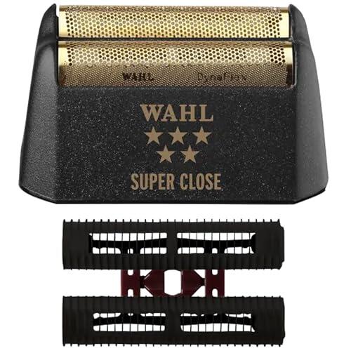Barra de corte y lámina dorada de repuesto para la maquinilla de afeitar Wahl Professional 5 Star Series Finale, hipoalergénico, afeitado sin cortes y apurado para peluqueros y estilistas profesionales, modelo 7043