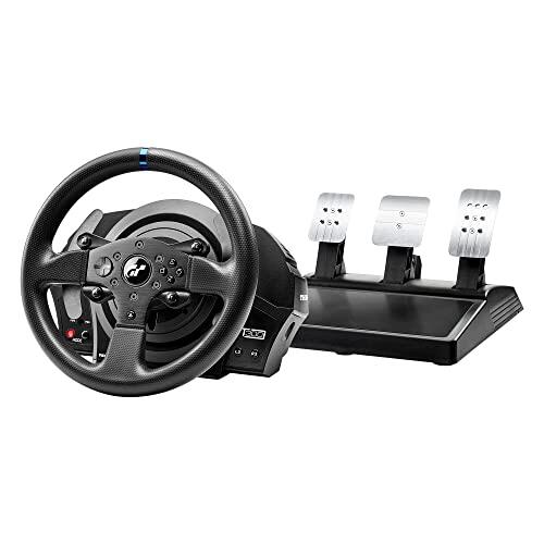 Thrustmaster T300 RS GT Edition - Volante de Carreras para PS5, PS4 y PC (Force Feedback de 1080°, Motor sin Escobillas, Sistema de Correa Doble, Incluye 3 Pedales T3P GT) Negro