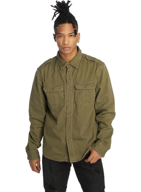 Brandit Vintage Shirt Long Sleeve Hombre