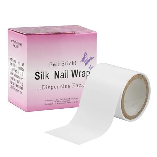 Envoltura Seda de Fibra Vidrio Autoadhesiva para Reparar Uñas Protector Nail Art Tool Reforzar Paquete de 1 Beauty7