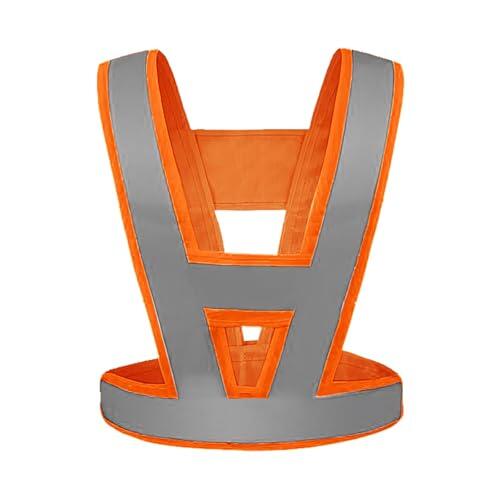 GOGO V Forma Chaleco Reflectante, Alta Visibilidad Chaleco de Seguridad para Jogging Ciclismo Moto Gear