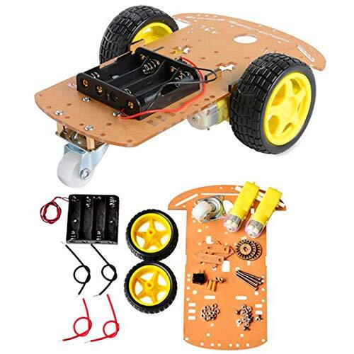 AptoFun 2WD Motor Smart Car Chassis for Arduino- with 2 Gear Motor and Battery Box (2wd)