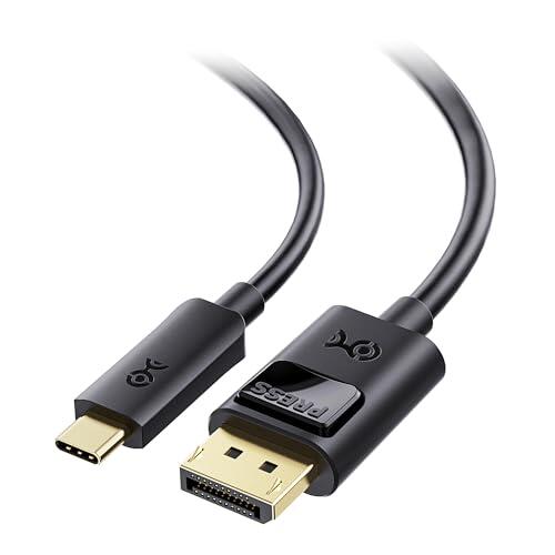 Cable Matters 32.4Gbps Cable USB C a DisplayPort 1.4-1,8m, Unidireccional, 8K 60Hz/4K 240Hz (Thunderbolt 4 a DisplayPort, Display Port a USB C Cable) Negro - No para monitor USBC portátil