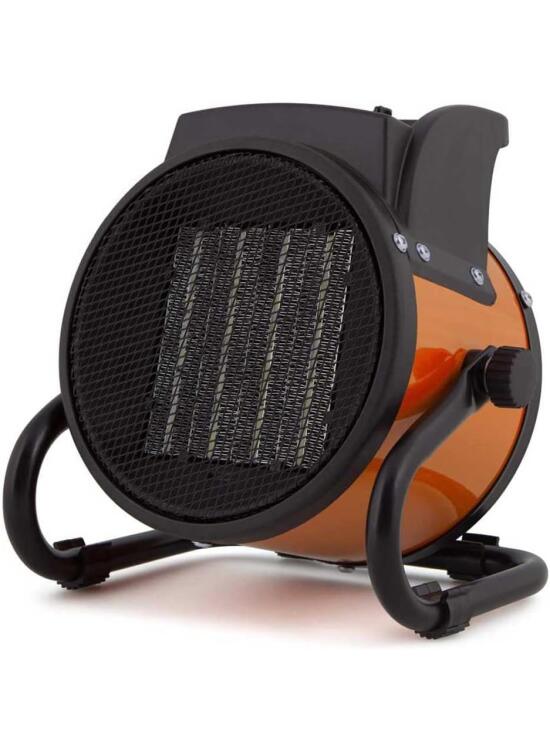 Orbegozo FHR 2040, calefactor eléctrico, cerámico profesional, 2000 W, 2 potencias de calor, control ajustable temperatura, protección contra sobrecalentamiento, posición ventilador, color rojo