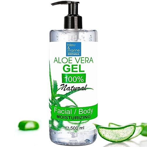 Gel de Aloe Vera Puro 100% Natural | Hidratante y Regenerador de Cabello y Piel | Fórmula Vegana y Cruelty-Free | Ideal para Post-Depilación y After Sun 500 ml