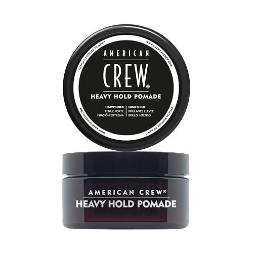American Crew - Heavy Hold, Pomada para el Pelo de Hombre, Aporta Fijación y Brillo Intenso, Alta Durabilidad, para un Peinado Intacto, con Glicerina - 85 g