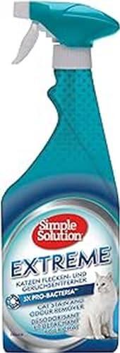 Simple Solution Extreme Quitamanchas y Olores Mascotas 750ml | Limpiador enzimático para orina, heces y vómito. Actúa en 15 minutos en todo tipo de manchas orgánicas.