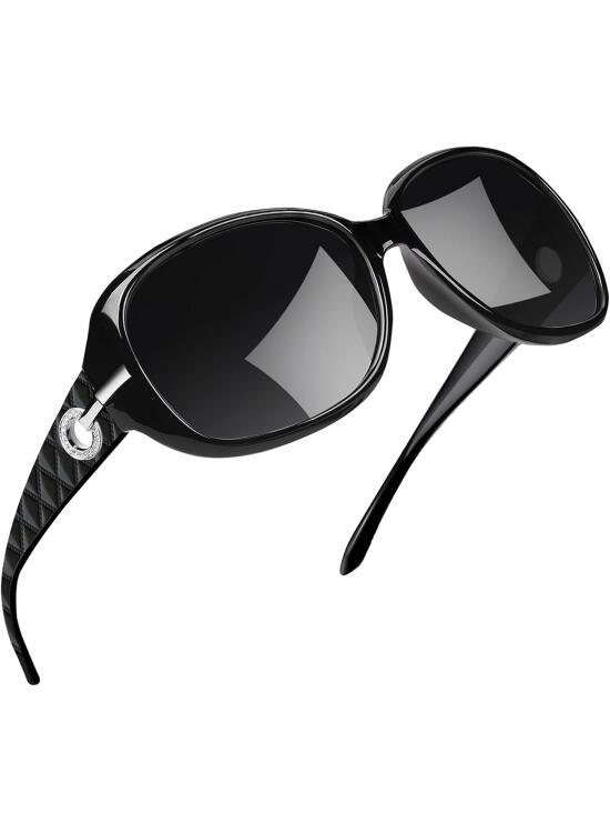 Joopin Gafas de Sol Mujer Polarizadas Grandes de Moda Brillantes Protección UV400