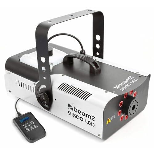 BeamZ S1500 - Máquina de humo con DMX y control remoto para fiestas en casa | Máquina de calidad, control DMX, calentamiento rápido y gran salida de humo, para DJs, eventos y escenarios